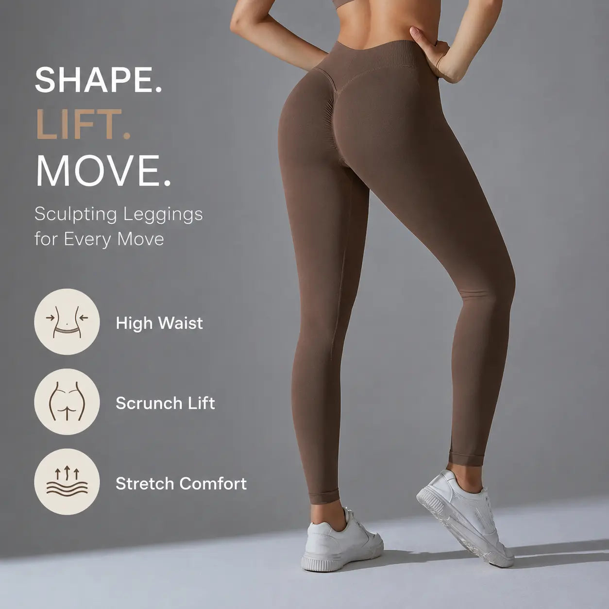 UPGROTH Women’S Seamless High Waisted V-Waist Leggings, Quick-Dry Tummy Control Athleisure Gym Clothes, Stretch Activewear for Yoga Workout & Made for Yoga & Gym Days,Back to School,Back to School Haul