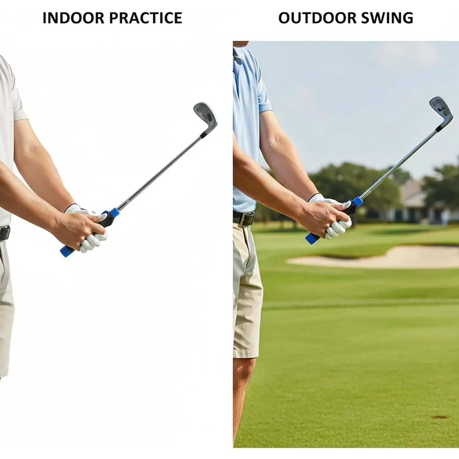 Golf Grip Trainer, Right or Left Handed Golf Training Aid for All Levels of Golfers - Fix Hand Position & Grasp, Master Correct Grip Posture, Golf Accessories