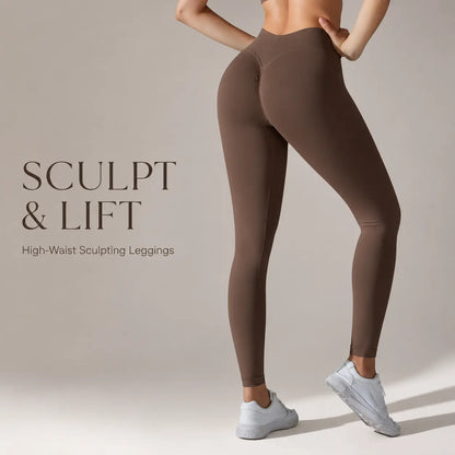 UPGROTH Women’S Seamless High Waisted V-Waist Leggings, Quick-Dry Tummy Control Athleisure Gym Clothes, Stretch Activewear for Yoga Workout & Made for Yoga & Gym Days,Back to School,Back to School Haul